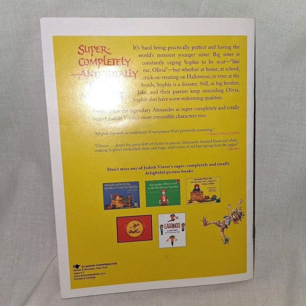 Super-Completely and Totally the Messiest - Paperback‎ By Viorst, Judith Book
